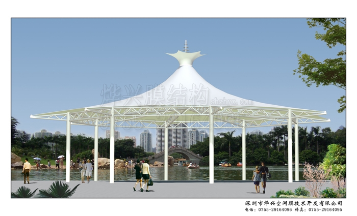 雷雨交加膜結(jié)構(gòu)雨棚做你的守護神