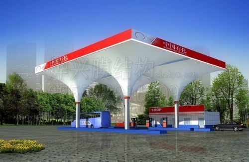 膜結(jié)構(gòu)應用于加油站有助形象提升嗎