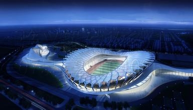 用膜結(jié)構(gòu)場館的宏偉壯麗，轉(zhuǎn)移國足墊底的悲傷