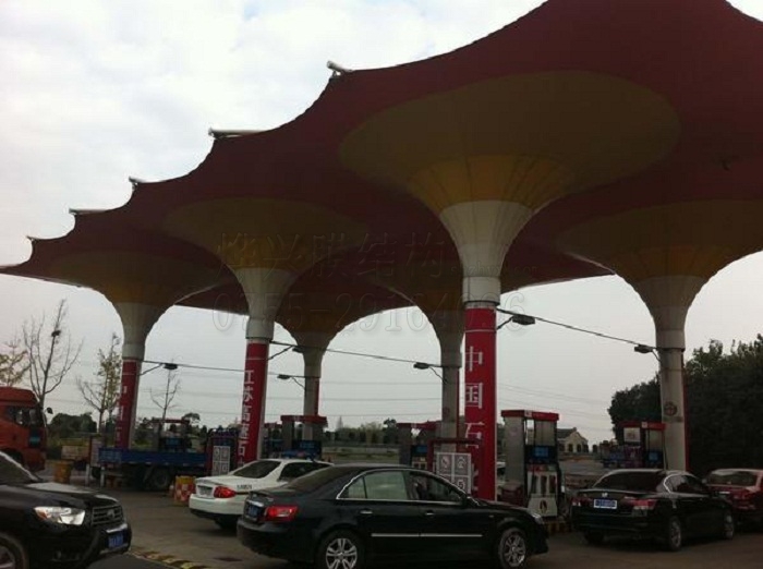膜結(jié)構(gòu)加油站不僅有顏值還更具實(shí)力！